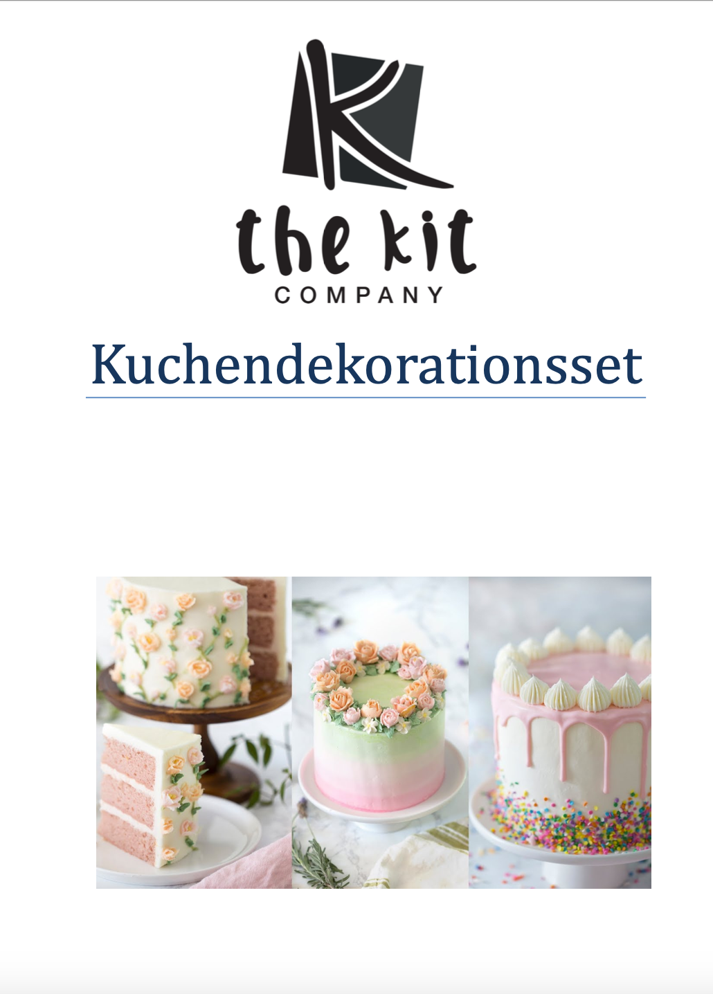 Taartversieringsset Gebruikershandleiding - Duits