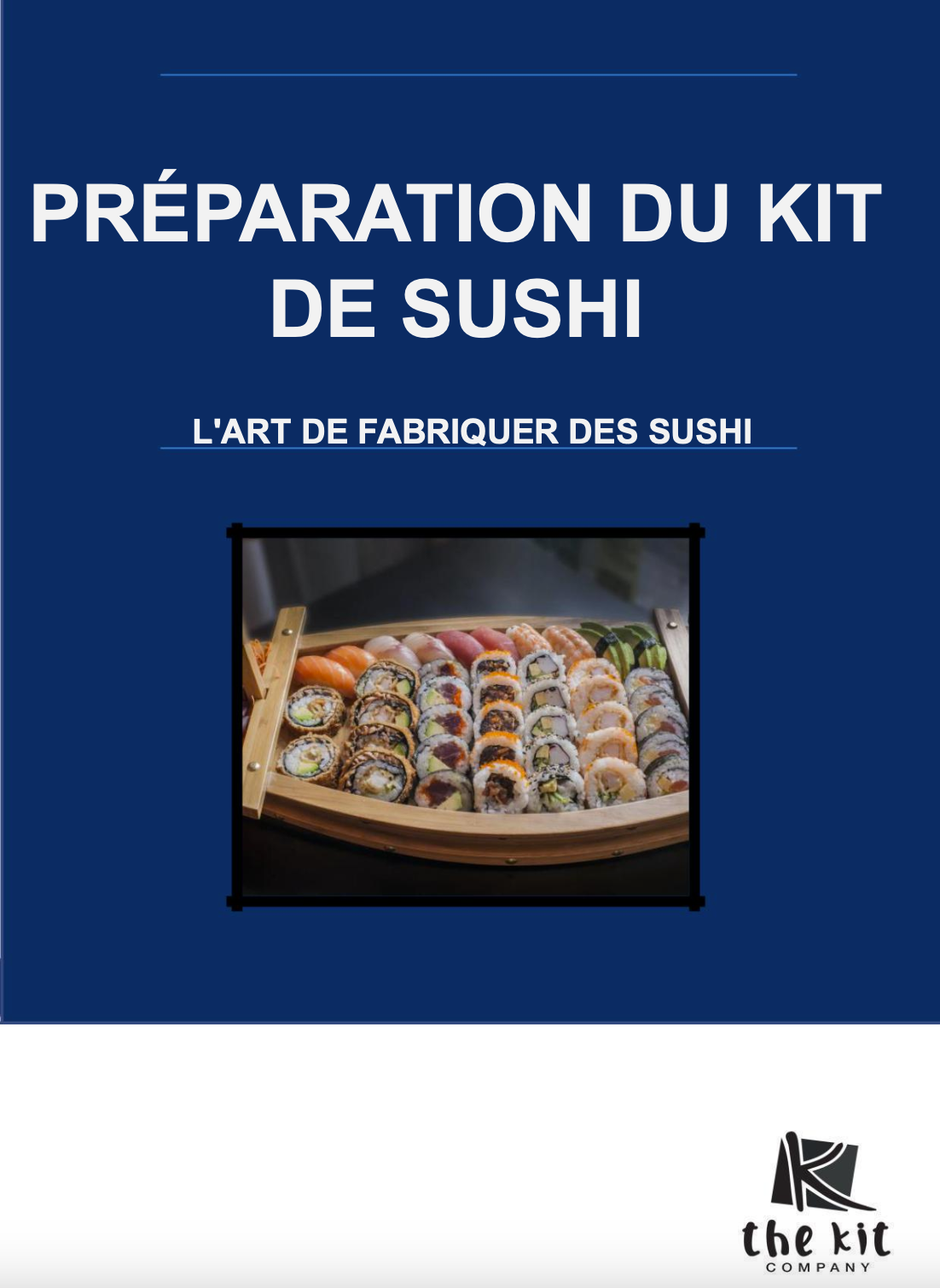 Kit de fabrication de sushis Ebook - Français