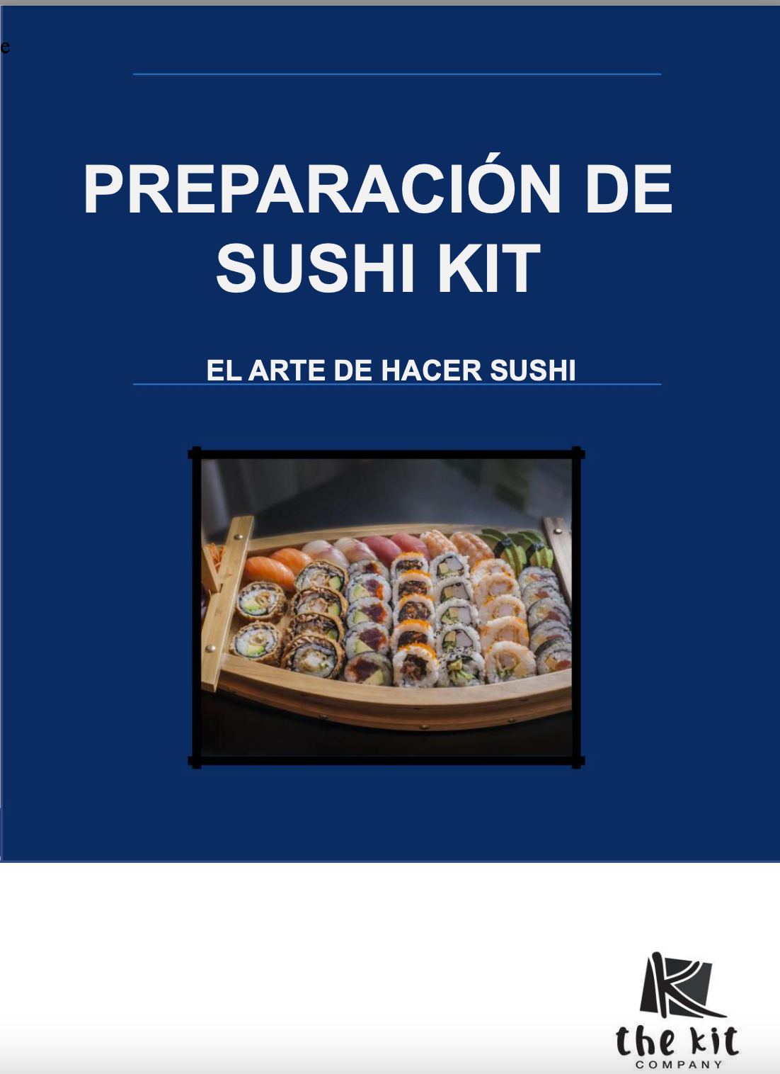 Sushi Making Kit Ebook - Spanish