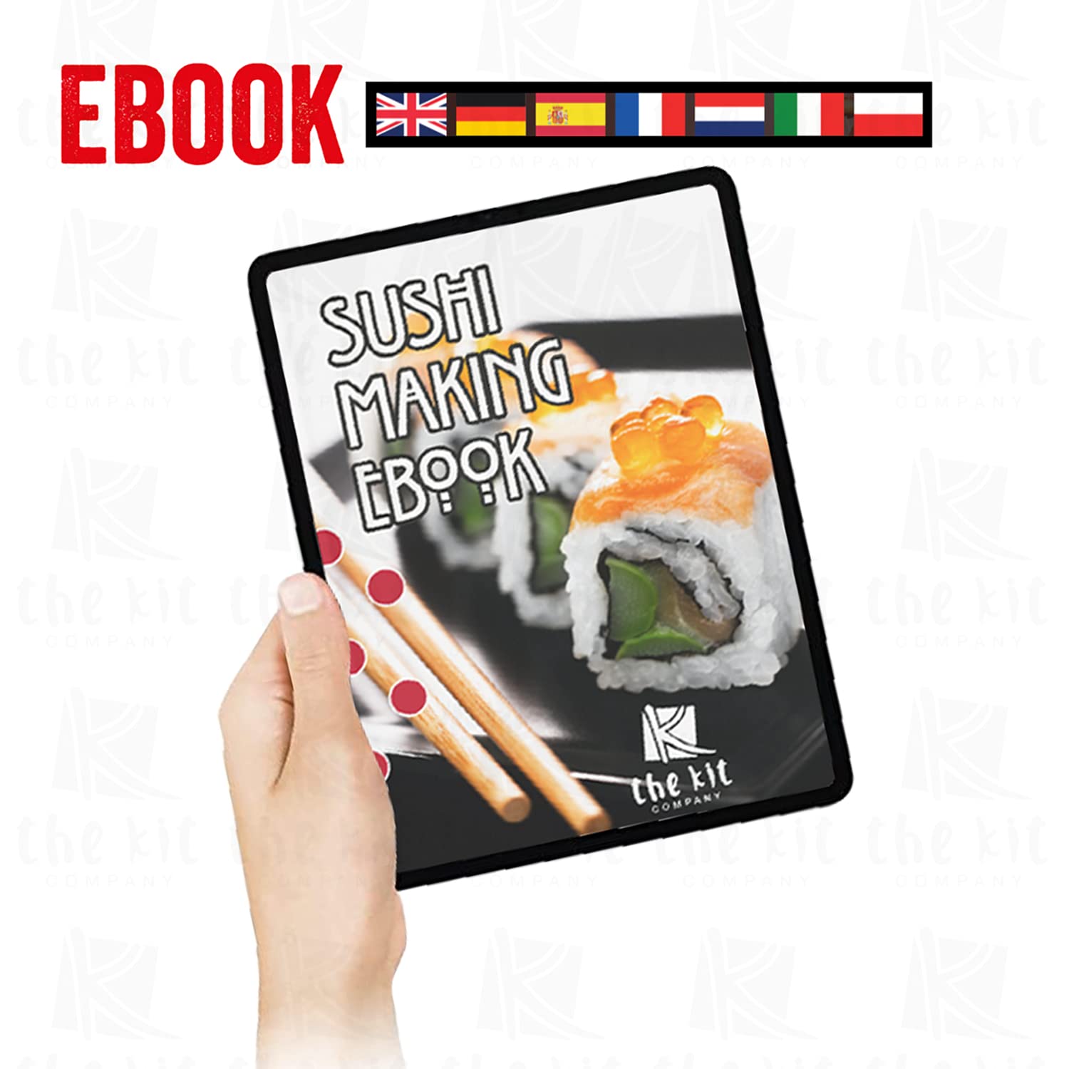 ELEDUCTMON Sushi Making Kit for Beginners - Original Sushi  Maker Deluxe Exclusive Online Video Tutorials Complete with Sushi Knife 11  Piece DIY Sushi Set - Easy and Fun - Sushi